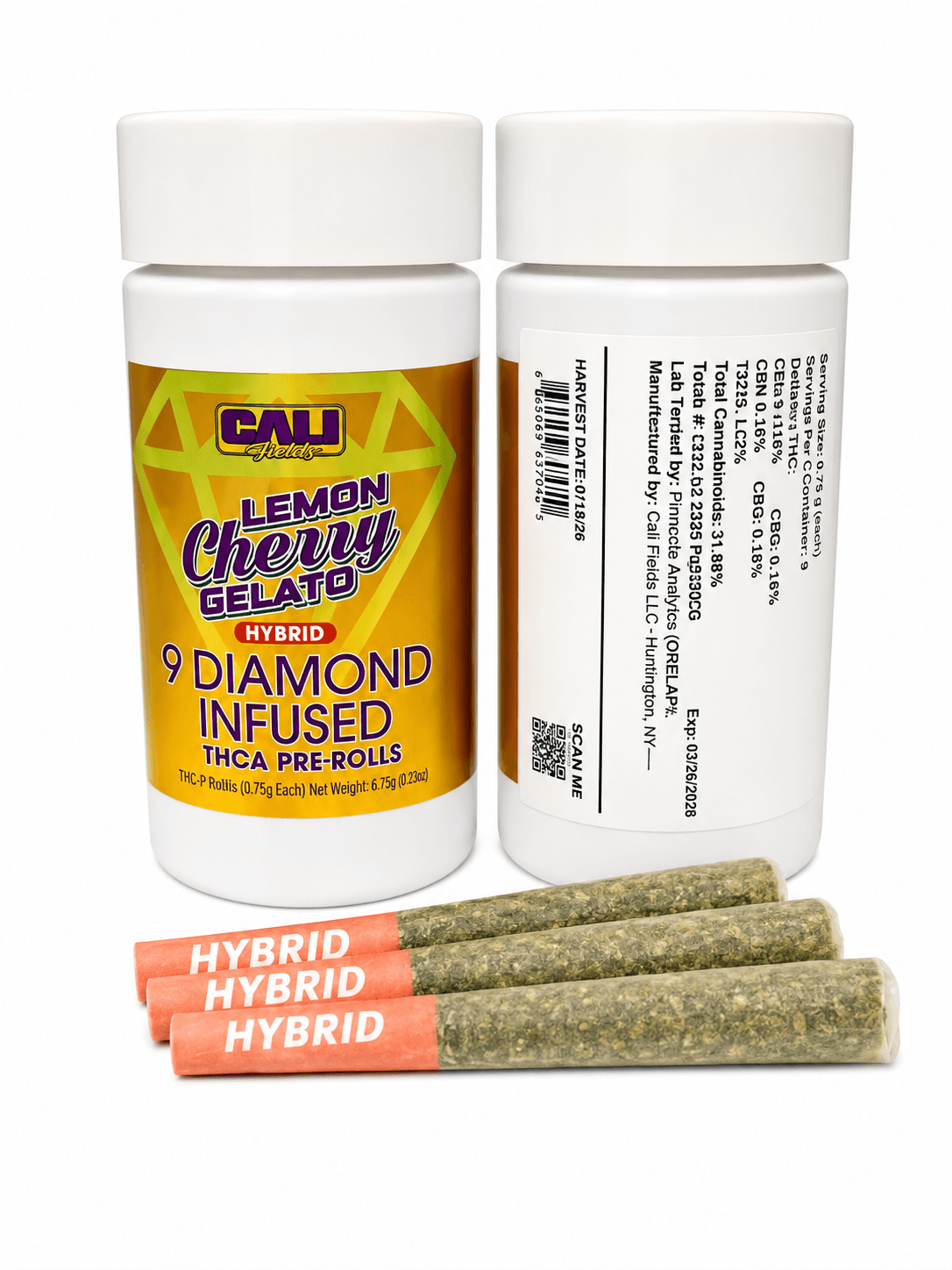 Lemon Cherry Gelato — 9 Diamond Infused